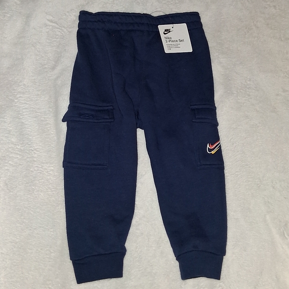 New Nike Sweatsuit Outfit Set Sweatshirt Cargo Joggers Sweat Pants - Picture 3 of 5